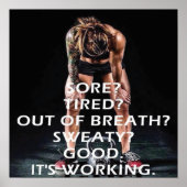 Workout Motivierend Poster (Vorne)