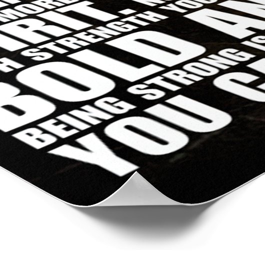 Workout Motivierend Poster (Ecke)