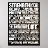 Workout Motivierend Poster (Vorne)