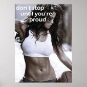 Workout Motivierend Poster (Vorne)