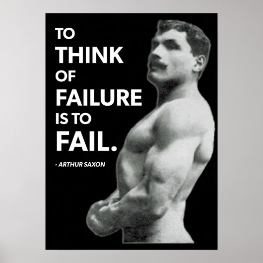 Workout Motivierend Poster (Vorne)