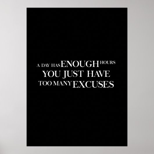Workout Motivierend Poster (Vorne)