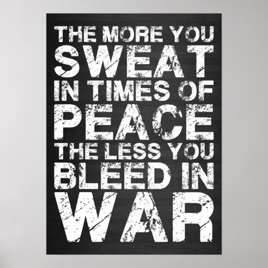 Workout Motivierend Poster (Vorne)