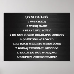 Workout Motivierend Poster