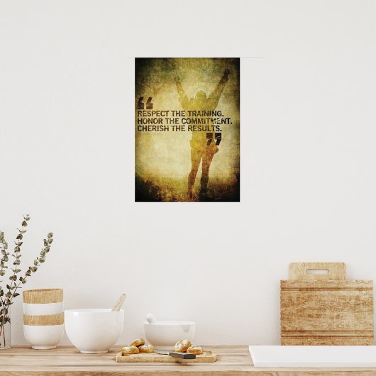 Workout Motivierend Poster (Küche)