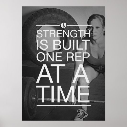 Workout Motivierend Poster (Vorne)