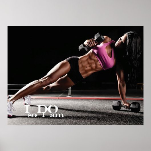 Workout Motivierend Poster (Vorne)