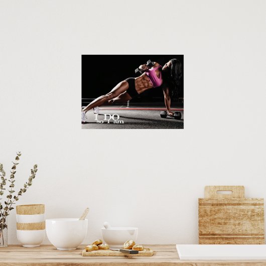 Workout Motivierend Poster (Küche)