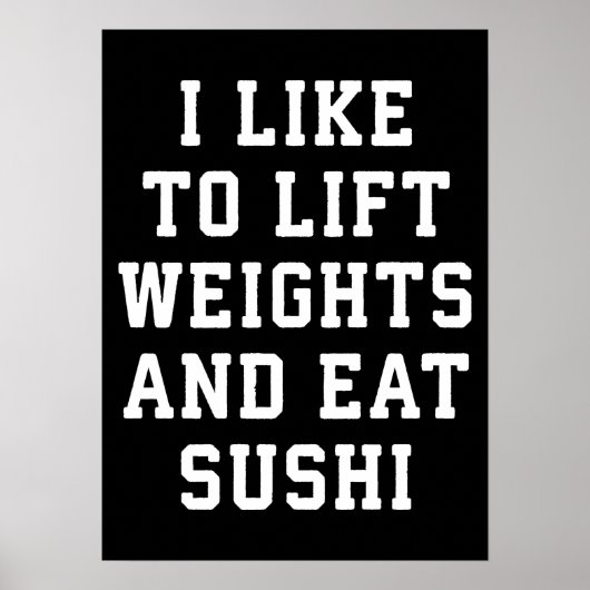 Workout Motivierend Poster (Vorne)