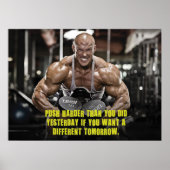 Workout Motivierend Poster (Vorne)