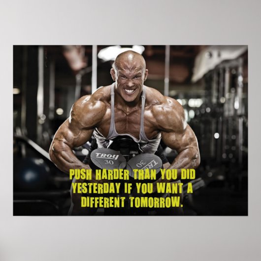 Workout Motivierend Poster (Vorne)