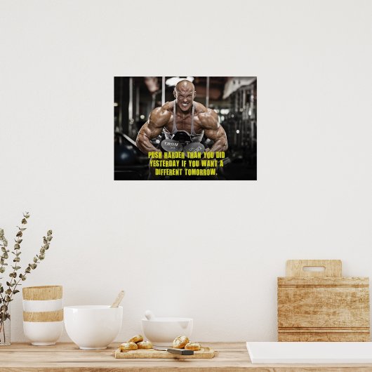 Workout Motivierend Poster (Küche)