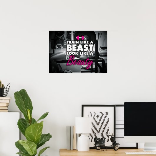 Workout Motivierend Poster (Heimbüro)