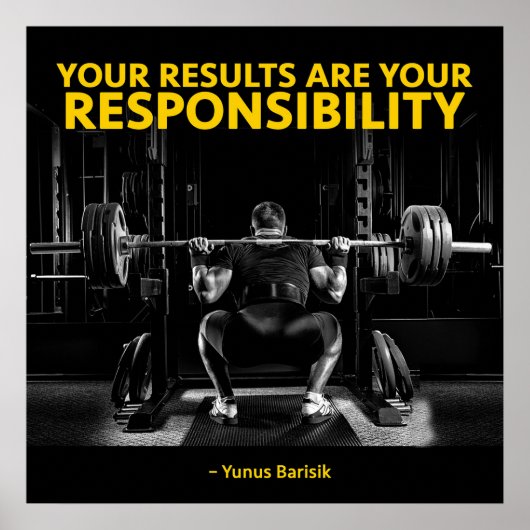 Workout Motivierend Poster (Vorne)