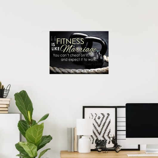 Workout Motivierend Poster (Heimbüro)