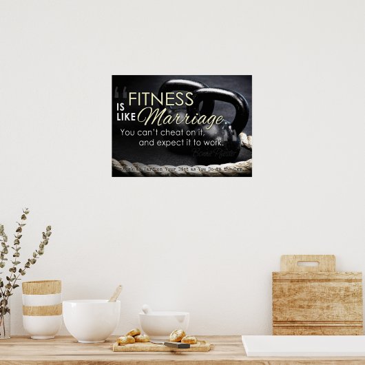 Workout Motivierend Poster (Küche)
