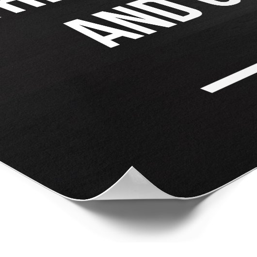 Workout Motivierend Poster (Ecke)