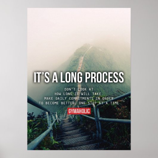 Workout Motivierend Poster (Vorne)