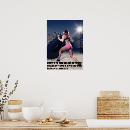Workout Motivierend Poster (Küche)