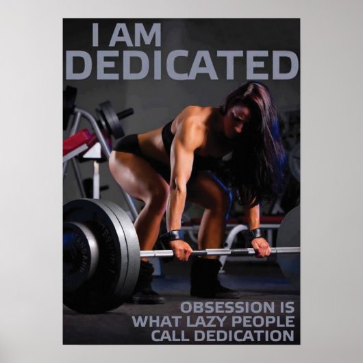 Workout Motivierend Poster (Vorne)
