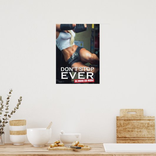 Workout Motivierend Poster (Küche)