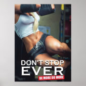 Workout Motivierend Poster (Vorne)