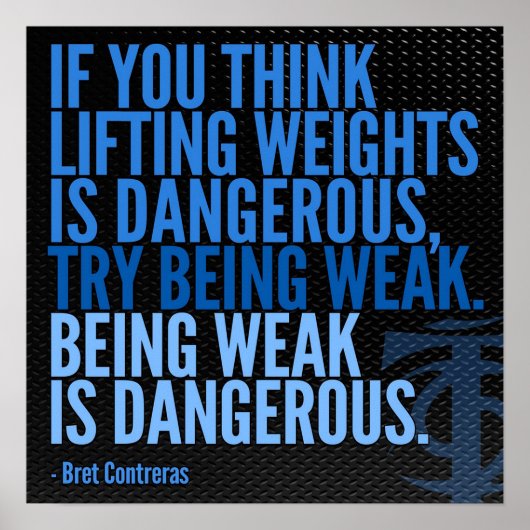 Workout Motivierend Poster (Vorne)