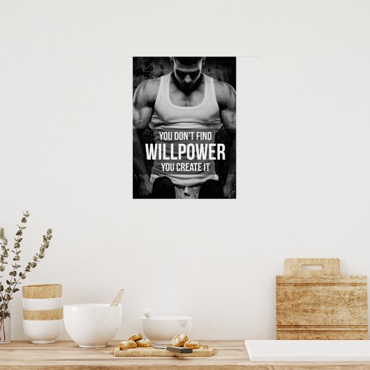 Workout Motivierend Poster (Küche)