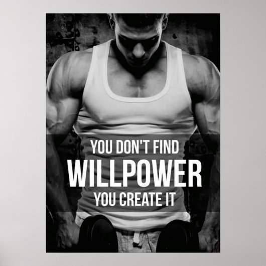 Workout Motivierend Poster (Vorne)