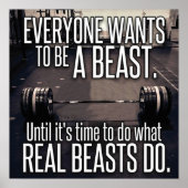 Workout Motivierend Poster (Vorne)