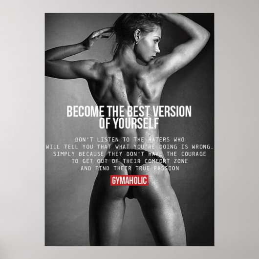 Workout Motivierend Poster (Vorne)