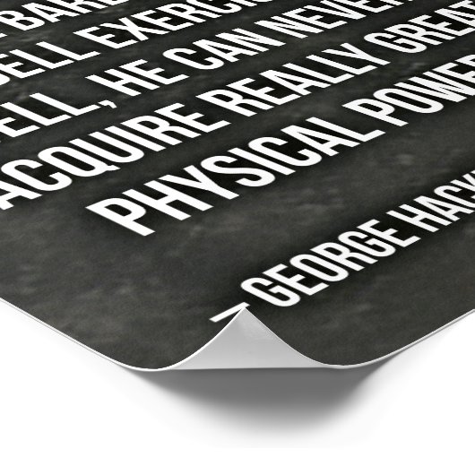 Workout Motivierend Poster (Ecke)