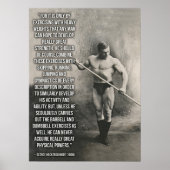 Workout Motivierend Poster (Vorne)