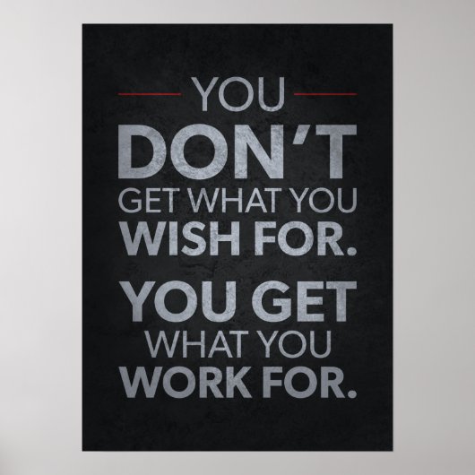 Workout Motivierend Poster (Vorne)