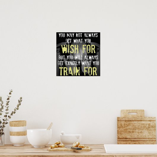 Workout Motivierend Poster (Küche)