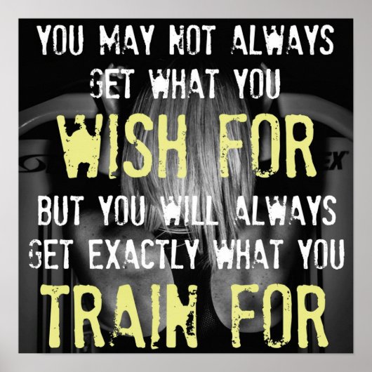 Workout Motivierend Poster (Vorne)