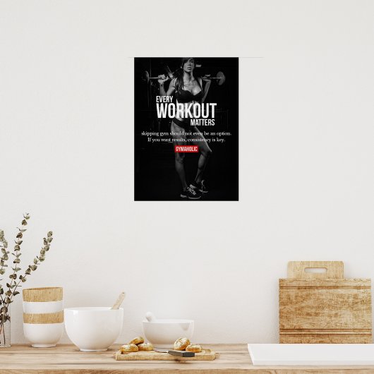 Workout Motivierend Poster (Küche)