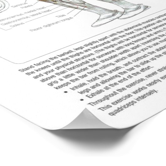 Workout Motivierend Poster (Ecke)