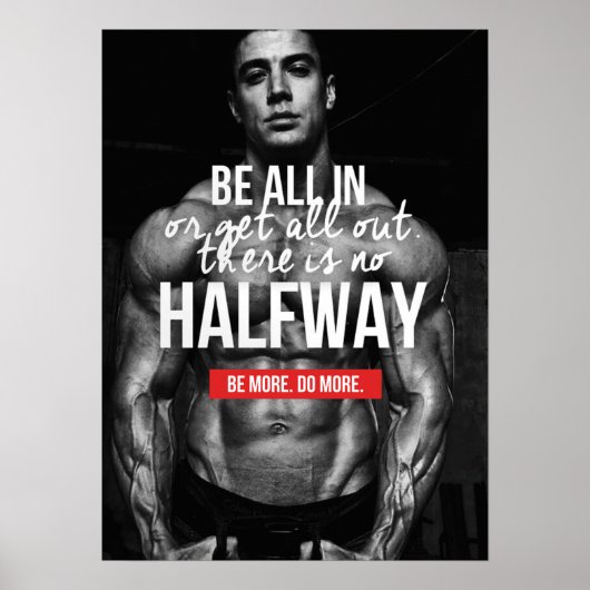 Workout Motivierend Poster (Vorne)