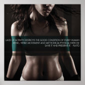 Workout Motivierend Poster (Vorne)