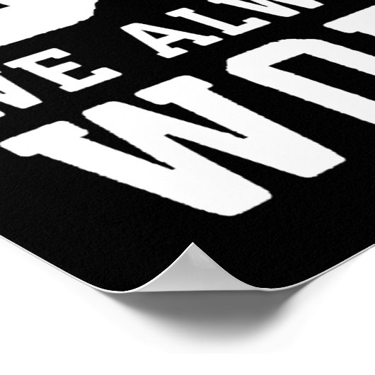 Workout Motivierend Poster (Ecke)