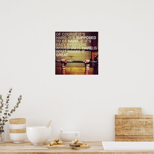 Workout Motivierend Poster (Küche)