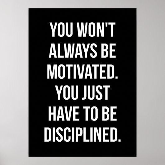 Workout Motivierend Poster (Vorne)