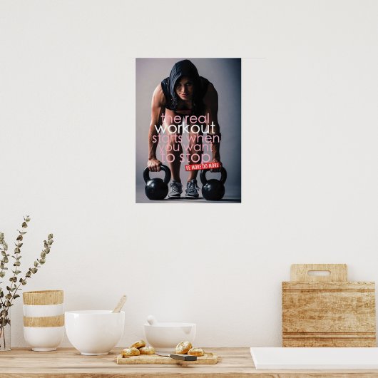 Workout Motivierend Poster (Küche)