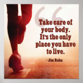 Workout Motivierend Poster (Vorne)