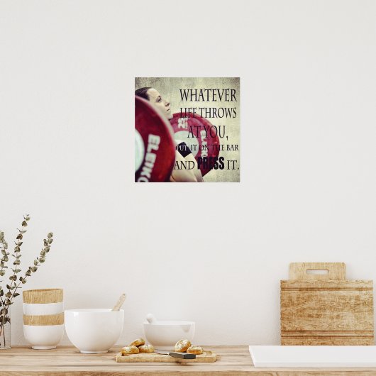 Workout Motivierend Poster (Küche)