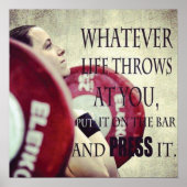 Workout Motivierend Poster (Vorne)