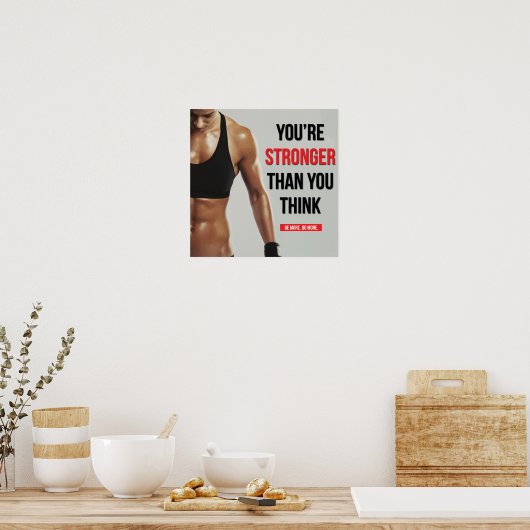 Workout Motivierend Poster (Küche)
