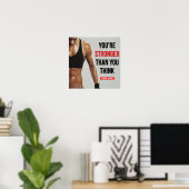 Workout Motivierend Poster (Heimbüro)
