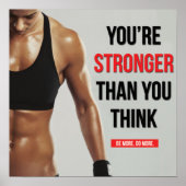 Workout Motivierend Poster (Vorne)